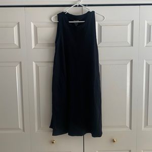 Wool& black sierra dress S-long